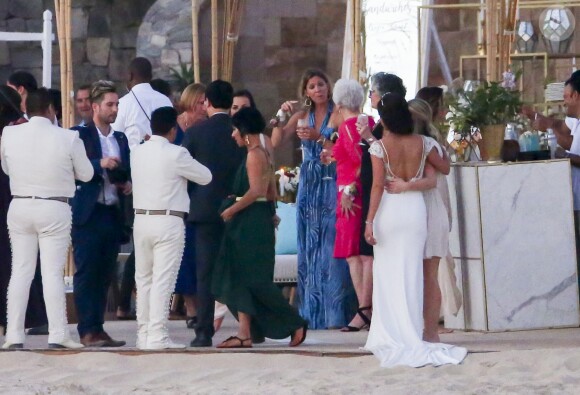 Exclusif - Michael Phelps s'est marié avec Nicole Johnson dans le plus grand secret le 13 juin 2016, ils refont une cérémonie de mariage avec des amis et la famille à Cabo, Mexique, le 29 octobre 2016.