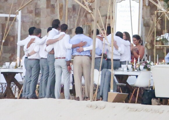 Exclusif - Michael Phelps s'est marié avec Nicole Johnson dans le plus grand secret le 13 juin 2016, ils refont une cérémonie de mariage avec des amis et la famille à Cabo, Mexique, le 29 octobre 2016.