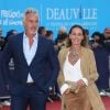 David Ginola et sa femme Coraline - Tapis rouge du film "Life" lors du 41ème Festival du film américain de Deauville, le 5 septembre 2015. "