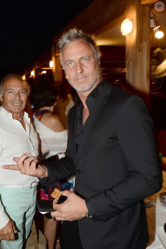 David Ginola à la soirée annuelle tropézienne organisée par Marcel Campion au restaurant "La Bouillabaisse Plage", le 5 août 2016.