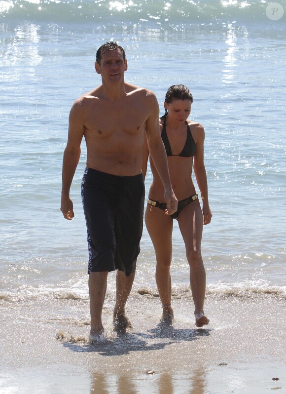 Jim Carrey et Cathriona White à Malibu le 15 septembre 2012.