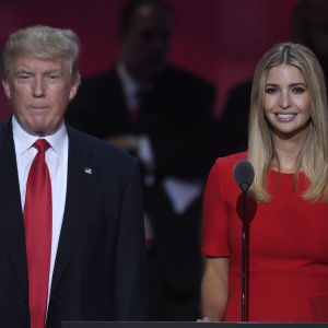 Donald Trump et sa fille Ivanka Trump lors du dernier jour de la convention républicaine à Cleveland, Ohio, le 21 juillet 2016