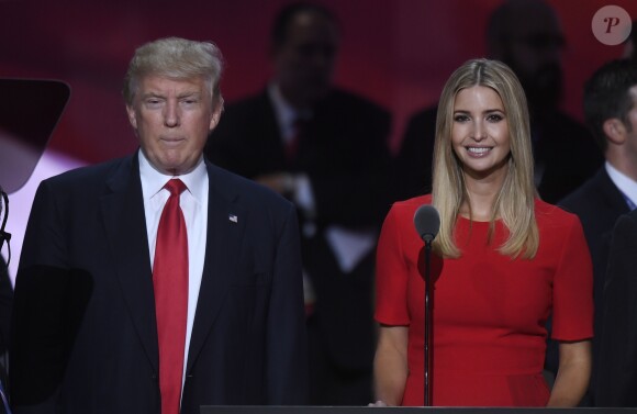 Donald Trump et sa fille Ivanka Trump lors du dernier jour de la convention républicaine à Cleveland, Ohio, le 21 juillet 2016