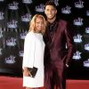 Estelle Mossely et son fiancé Tony Yoka à la 18ème cérémonie des "NRJ Music Awards" au Palais des Festivals à Cannes, le 12 novembre 2016.