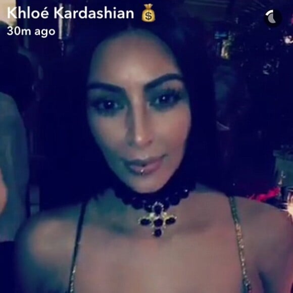 Kim Kardashian fête Noël en famille, le 24 décembre 2016.