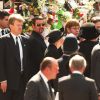 George Michael et Elton John aux funérailles de la princesse Diana le 5 septembre 1997 à Londres.