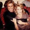 George Michael avec Debbie Killingback, sa copine de fiction dans le clip de la chanson Last Christmas.