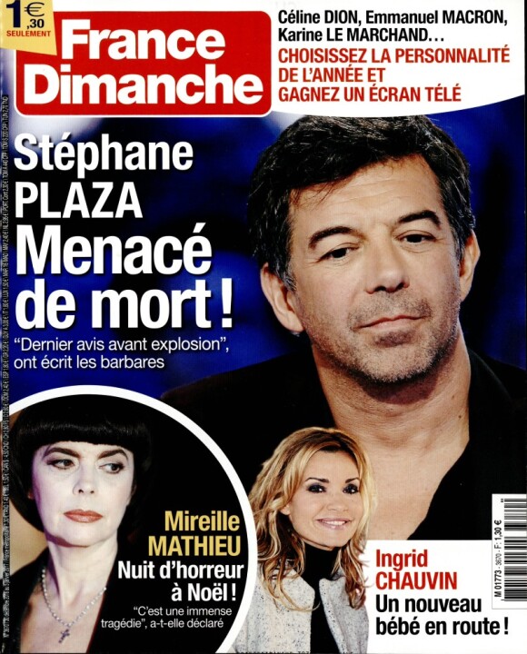 Magazine "France Dimanche" en kiosques le 30 décembre 2016.