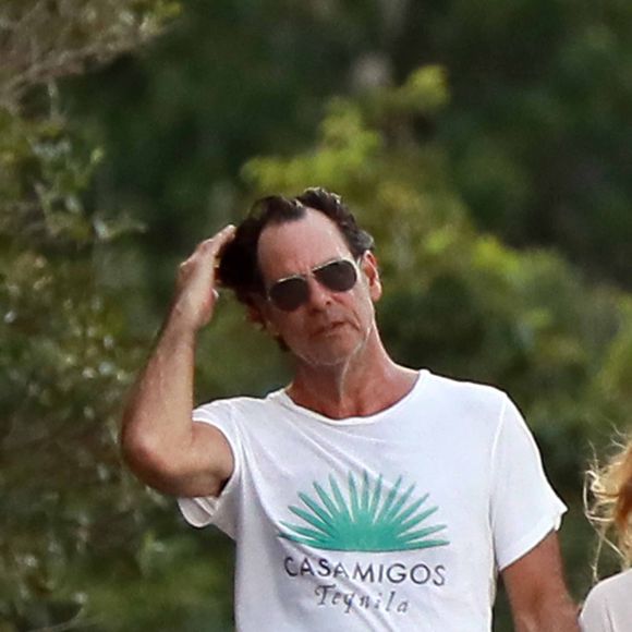Ashley Olsen et son compagnon Richard Sachs se baladent sur l'île de Saint-Barthélémy, le 1er janvier 2017
