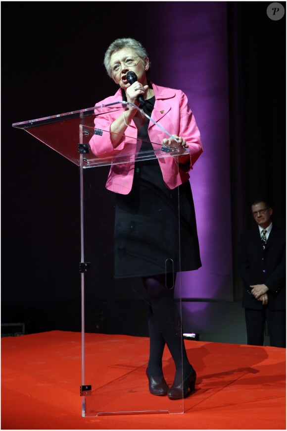 Francoise Barré-Sinoussi, prix Nobel de médecine, est élevée à la dignité de grand'croix - Ici en novembre 2012 lors du dîner de soutien LINK pour l'association AIDES au Grand Palais à Paris.