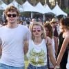 Emma Roberts et son compagnon Evan Peters au 3ème jour du festival de musique Coachella à Indio. Le 13 avril 2014