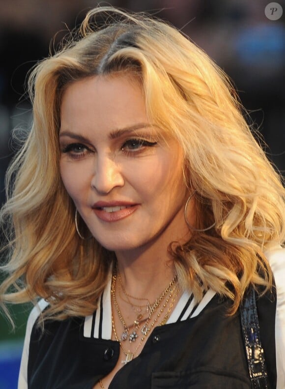 Madonna à la première de The Beatles: Eight Days A Week - The Touring Years au cinéma Odeon à Leicester Square à Londres, le 15 septembre 2016
