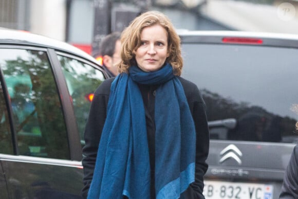 Nathalie Kosciusko-Morizet, candidate à la primaire de la droite en vue de la présidentielle de 2017 - Hommage aux victimes de l'attentat du 13 novembre au Bataclan qui a fait 90 morts il y a an à Paris le 13 novembre 2016