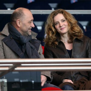 Nathalie Kosciusko-Morizet et son ex-mari Jean-Pierre-Philippe - People lors du match de football Psg contre Lille au parc des Princes a Paris le 22 decembre 2013.