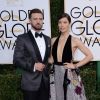 Justin Timberlake (costume Tom Ford) et Jessica Biel (robe Elie Saab) - 74e cérémonie annuelle des Golden Globe Awards à Beverly Hills, le 8 janvier 2017.