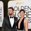 Justin Timberlake et Jessica Biel lors des Golden Globe Awards à Beverly Hills, Los Angeles, le 8 janvier 2017.