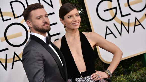 Jessica Biel et Justin Timberlake aux Golden Globes 2017.