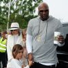 Lamar Odom et sa femme Khloé Kardashian avec ses enfants Mason Disick et Penelope Disick - Les membres de la famille Kardashian arrivent à l'église de Agoura Hills pour la messe de Pâques à Hagoura Hills le 27 Mars 2016. 