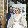 Jemima Kirke et son mari Michael Mosberg - La 72ème cérémonie annuelle des Golden Globe Awards à Beverly Hills, le 11 janvier 2015.