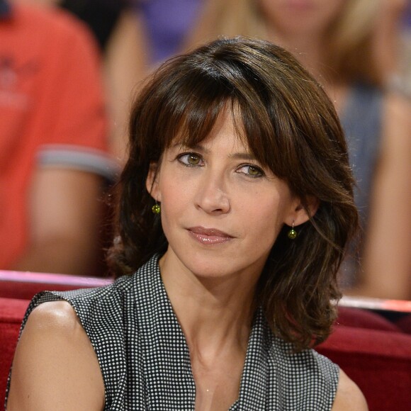 Sophie Marceau - Enregistrement de l'émission "Vivement dimanche" à Paris le 17 septembre 2014.