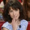 Sophie Marceau - Enregistrement de l'émission "Vivement Dimanche" à Paris le 9 avril 2014. L'émission sera diffusée le 13 avril.