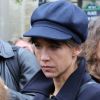Sophie Marceau - Funerailles du realisateur Claude Pinoteau a Montmartre a Paris. Le 11 octobre 2012.