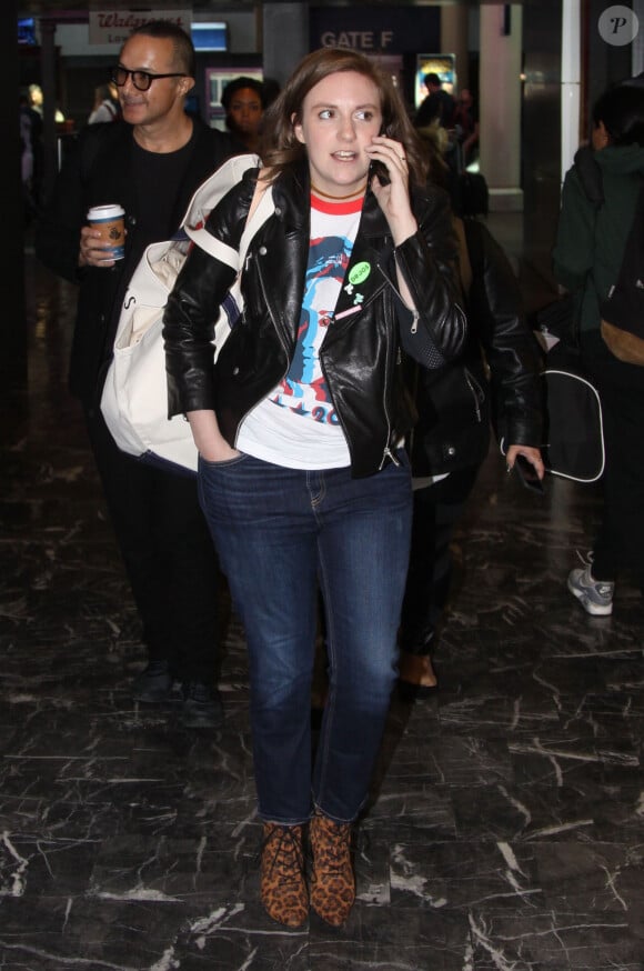 Lena Dunham à l'aéroport de Washington, le 11 octobre 2016