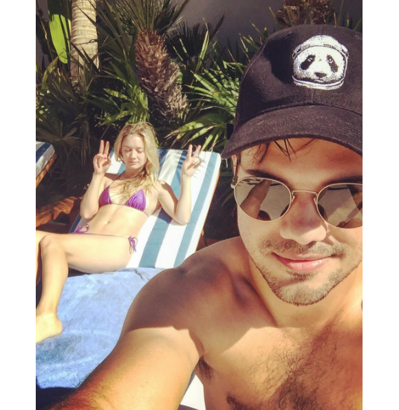Billie Lourd et Taylor Lautner en vacances au Mexique le 13 janvier 2017