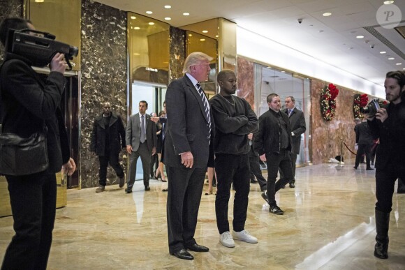 Donald J. Trump et Kanye West à New York, le 13 décembre 2016.