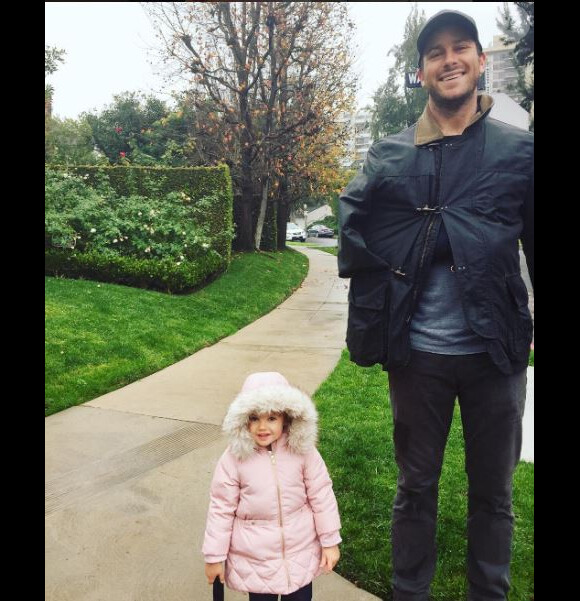 Armie Hammer et sa fille Harper, sur Instagram. Janvier 2017