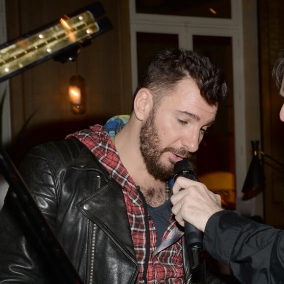 Pierre Palmade et Michaël Youn - After party du concert des "Enfoirés" à l'Arc à Paris le 25 janvier 2016.