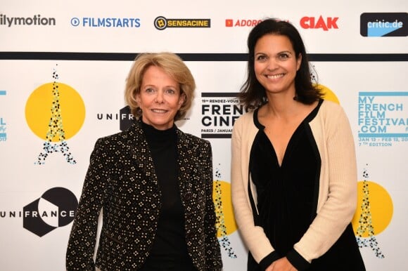 Frédérique Bredin (présidente du CNC) et Isabelle Giordano - Photocall de la soirée de lancement de "My French Film Festival" à l'Automobile Club à Paris, le 13 janvier 2017. © Veeren/Bestimage