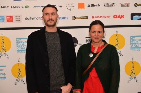 Sébastien Marnier et Caroline Bonmarchand - Photocall de la soirée de lancement de "My French Film Festival" à l'Automobile Club à Paris, le 13 janvier 2017. © Veeren/Bestimage