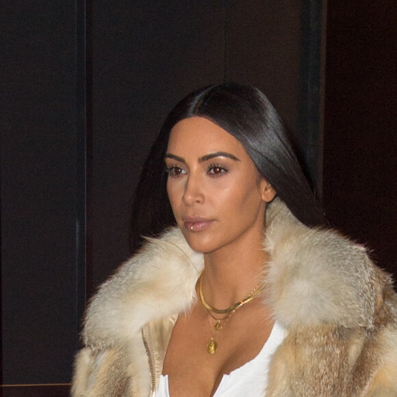 Kim Kardashian se balade dans les rues de New York le 16 janvier 2017