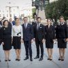 Le roi Carl XVI Gustaf de Suède, la reine Silvia, la princesse Victoria, le prince Daniel, le prince Carl Philip, la princesse Sofia et la princesse Madeleine à la session d'ouverture du Parlement à Stockholm le 13 septembre 2016