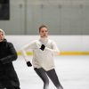 Exclusif - Margot Robbie s'entraîne comme une patineuse professionnelle à Los Angeles le 2 janvier 2017.
