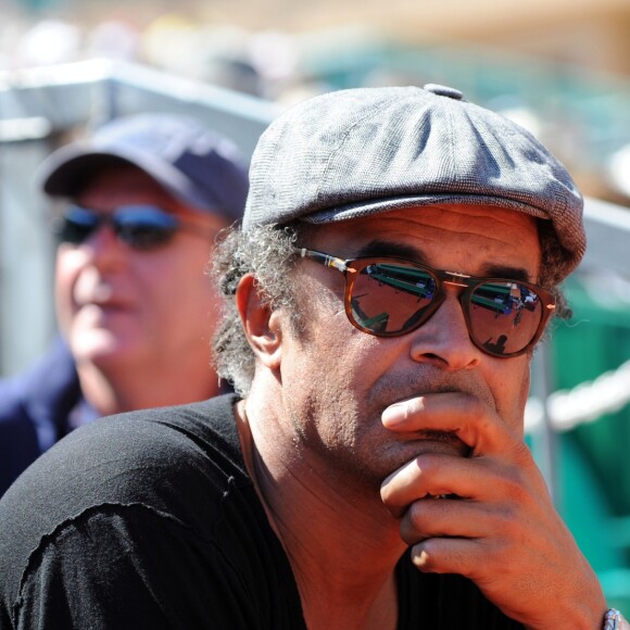 Yannick Noah était présent au Monte-Carlo Country Club pour le Monte-Carlo Rolex Masters de tennis à Roquebrune Cap Martin le 11 avril 2016. Ici, il a assisté à la victoire du français Richard Gasquet sur l'espagnol Nicolas Almagro. © Bruno Bebert / Bestimage
