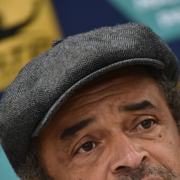 Yannick Noah, capitaine de l'équipe de France de Coupe Davis, lors d'une conférence de presse à l' Accor Hotels Arena à Paris, le 2 novembre 2015. © Giancarlo Gorassini / Bestimage