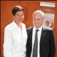 Jean Marie Messier et sa femme - People à la 11e journée des internationaux de France de Roland Garros, le 1er juin 2011.