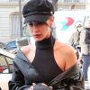 Bella Hadid arrive à la maison de couture Givenchy à Paris, à l'occasion de la fashion week. Le 20 janvier 2017 © Cyril Moreau / Bestimage
