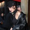 Bella Hadid à la sortie de la maison de couture Givenchy à Paris, à l'occasion de la fashion week de Paris. Le 20 janvier 2017 © Cyril Moreau / Bestimage