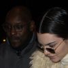 Kendall Jenner arrive à l'hôtel Four Seasons George V à Paris, le 20 janvier 2017, après le défilé de mode "Givenchy", collection Hommes Automne-Hiver 2017/2018.