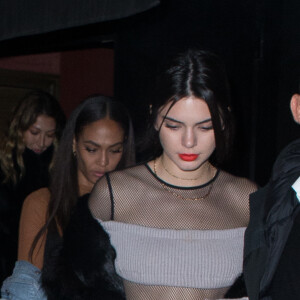 Exclusif - Kendall Jenner sort de l'after party du défilé "Givenchy" Hommes au club Le Pompon (anciennement Le Magnifique) à Paris, le 20 janvier 2017, pendant la semaine de la mode masculine à Paris.