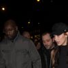 Bella Hadid arrive à l'hôtel Four Seasons George V à Paris, le 20 janvier 2017, après le défilé de mode "Givenchy", collection Hommes Automne-Hiver 2017/2018.