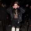 Exclusif - Bella Hadid sort de l'after party du défilé "Givenchy" Hommes au club Le Pompon (anciennement Le Magnifique) à Paris, le 20 janvier 2017, pendant la semaine de la mode masculine à Paris.