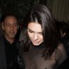 Kendall Jenner arrive au restaurant Ferdi lors de la fashion week à Paris, le 21 janvier 2017.