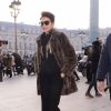 Farida Khelfa - Arrivées au défilé de mode "Schiaparelli", collection Haute-Couture printemps-été 2017 à Paris. Le 23 janvier 2017
