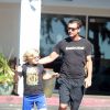 Exclusif - Gavin Rossdale emmène ses enfants Kingston, Zuma et Apollo manger une glace à Los Angeles, le 2 octobre 2016