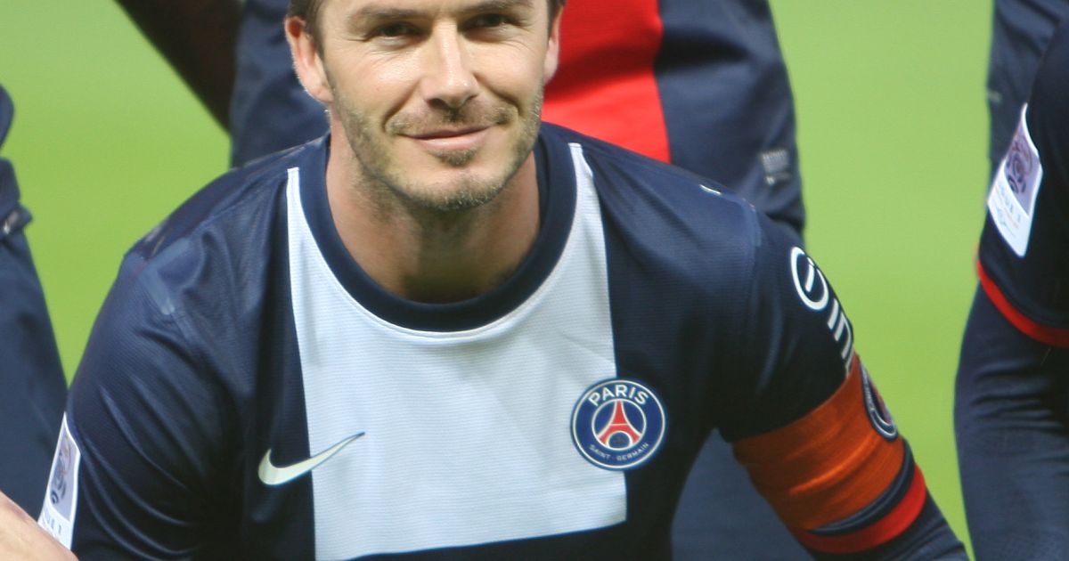 David Beckham  Le PSG celebre son titre de champion de la ligue a l