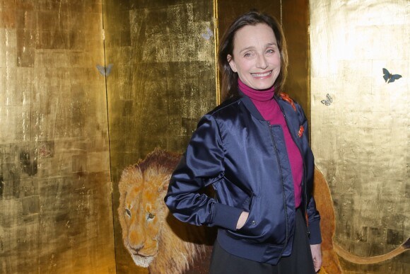 Kristin Scott Thomas - Soirée "Harumi Klossowska de Rola" à l'Ecole des Arts Joailliers à Paris, le 22 janvier 2017. © CVS-Veeren/Bestimage